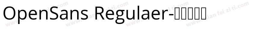 OpenSans Regulaer字体转换